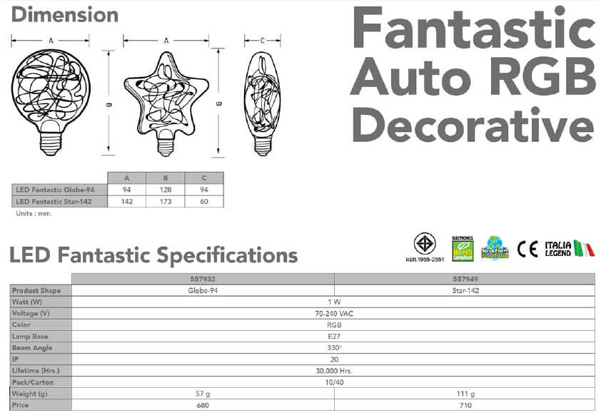 Spec LED Fantastic 1W-eve